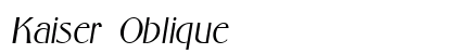 Kaiser Oblique preview