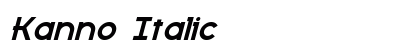 Kanno Italic Preview