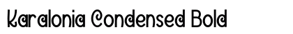 Karalonia Condensed Bold Preview