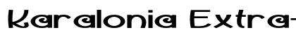Karalonia Extra-expanded Bold Preview