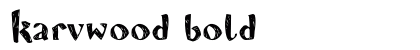 Karvwood bold preview