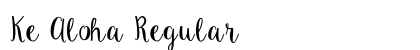 Ke Aloha Regular preview