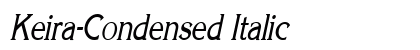 Keira-Condensed Italic Preview