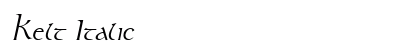 Kelt Italic Preview