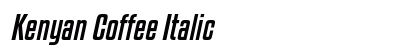 Kenyan Coffee Italic Preview