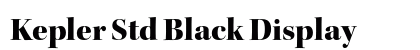 Kepler Std Black Display Preview