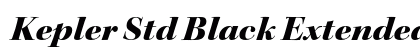 Kepler Std Black Extended Italic Display Preview