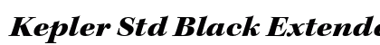 Kepler Std Black Extended Italic Subhead Preview