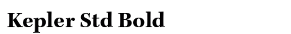 Kepler Std Bold Preview