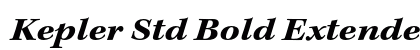 Kepler Std Bold Extended Italic Preview
