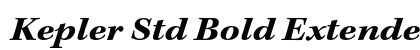 Kepler Std Bold Extended Italic Preview