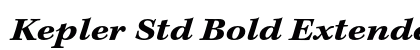 Kepler Std Bold Extended Italic Caption Preview
