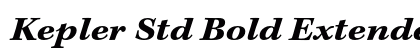 Kepler Std Bold Extended Italic Caption Preview