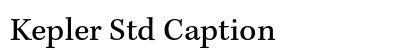 Kepler Std Caption preview