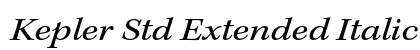 Kepler Std Extended Italic Preview