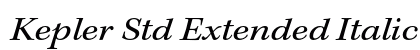 Kepler Std Extended Italic Preview