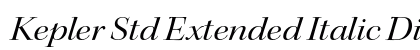 Kepler Std Extended Italic Display Preview