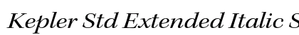 Kepler Std Extended Italic Subhead Preview