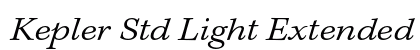 Kepler Std Light Extended Italic Caption Preview