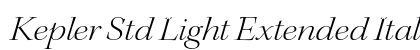 Kepler Std Light Extended Italic Display Preview
