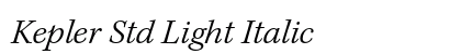 Kepler Std Light Italic Preview