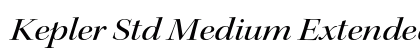 Kepler Std Medium Extended Italic Display Preview