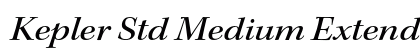 Kepler Std Medium Extended Italic Subhead Preview