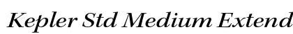 Kepler Std Medium Extended Italic Subhead Preview