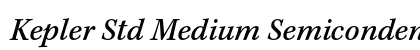 Kepler Std Medium Semicondensed Italic Caption Preview