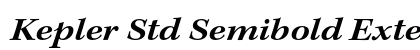 Kepler Std Semibold Extended Italic Preview