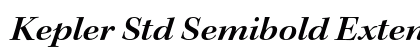 Kepler Std Semibold Extended Italic Subhead Preview