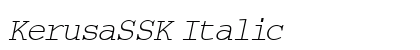 KerusaSSK Italic preview