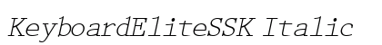KeyboardEliteSSK Italic preview