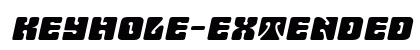 Keyhole-Extended Italic preview