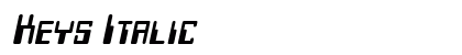 Keys Italic preview