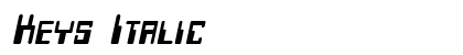 Keys Italic preview