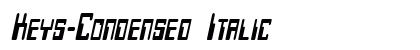 Keys-Condensed Italic preview
