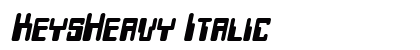KeysHeavy Italic preview