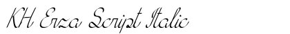 KH Erza Script Italic preview