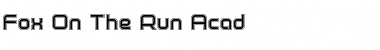 Fox on the Run Academy Font