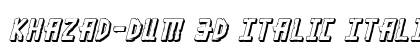 Khazad-Dum 3D Italic Italic preview