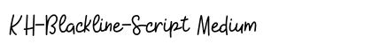 KH-Blackline-Script Medium preview