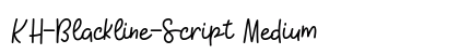 KH-Blackline-Script Medium preview
