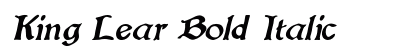 King Lear Bold Italic preview