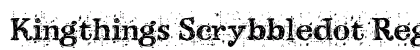 Kingthings Scrybbledot Regular preview