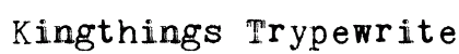 Kingthings Trypewriter 2 Regular preview