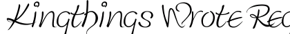 Kingthings Wrote Regular preview