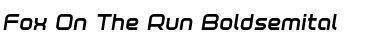 Download Fox on the Run Bold Semi-Italic Font