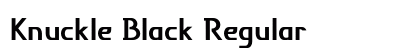 Knuckle Black Regular preview