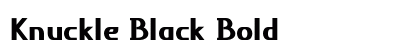 Knuckle Black Bold Preview